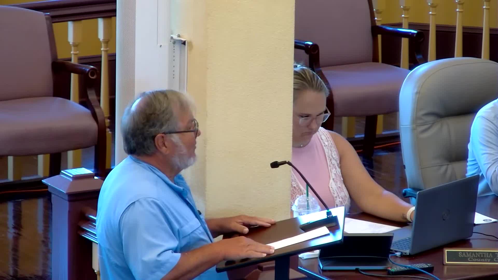 County commissioners hear opposition and explain House Bill 581 impact at millage-rate hearing