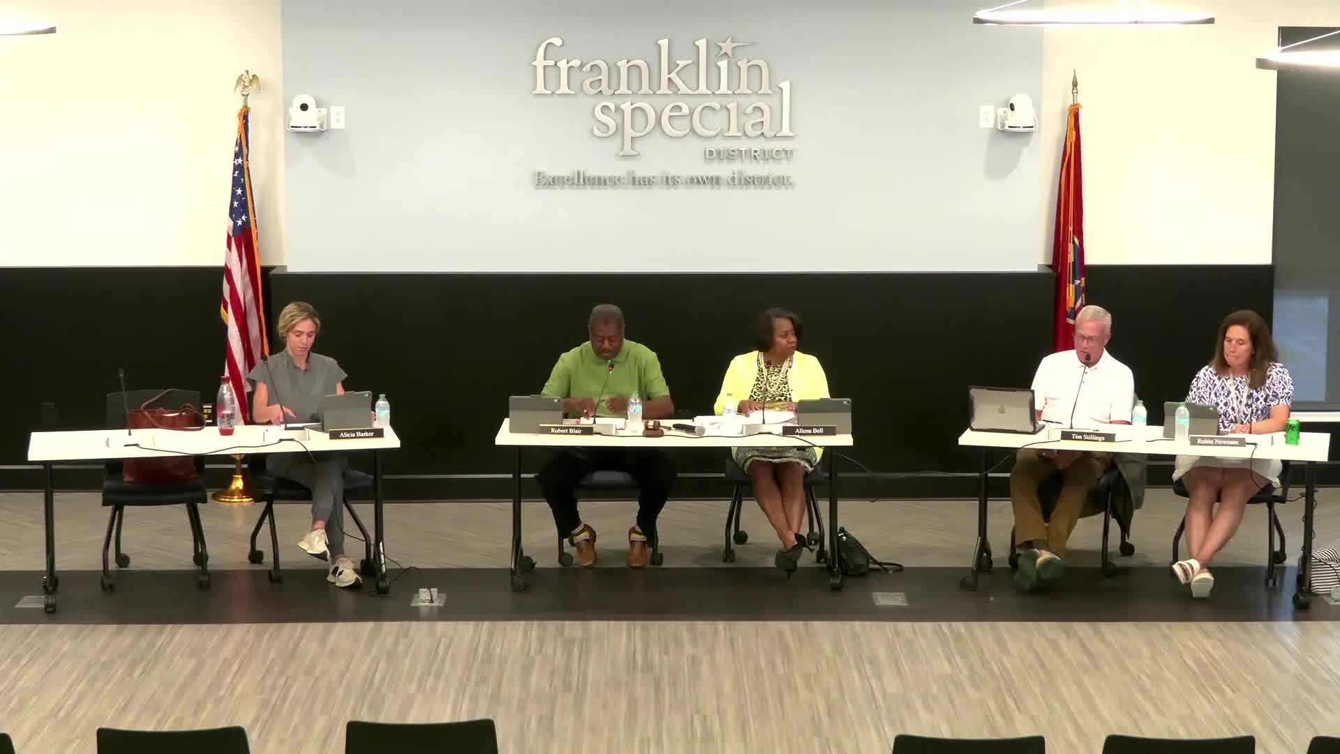Franklin Special District board adopts FY 2025–26 budget, sets tax rate with no new property tax