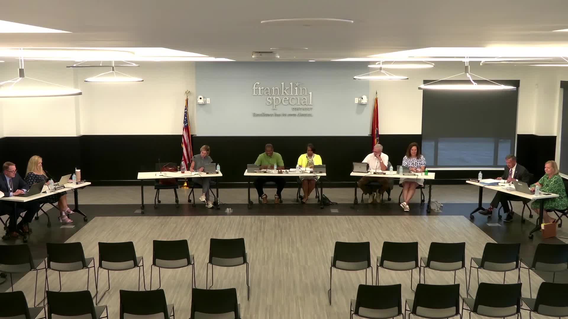 Board adopts policy revisions to comply with recent state laws; administrators recommend waiving second readings