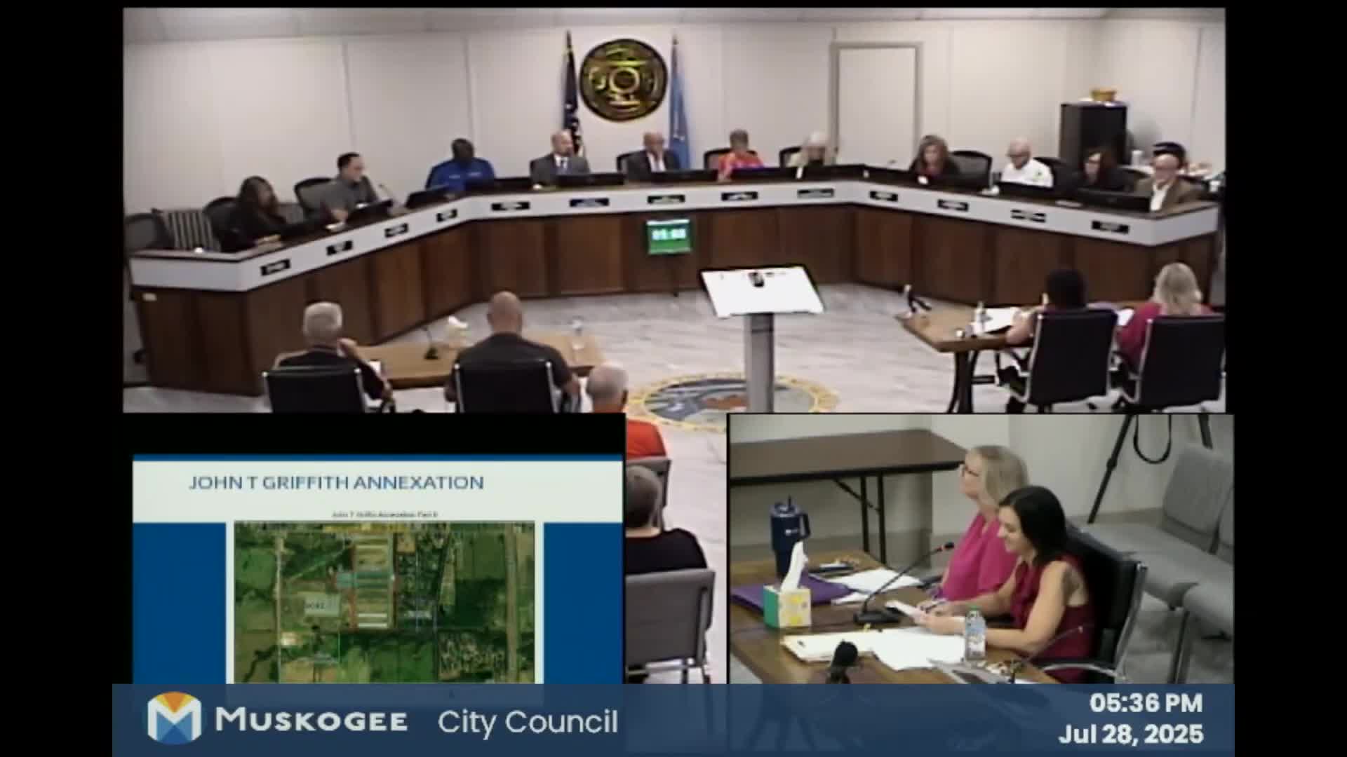 Muskogee approves annexation of remaining John T. Griffin Industrial Park parcels; franchise-fee talks stall