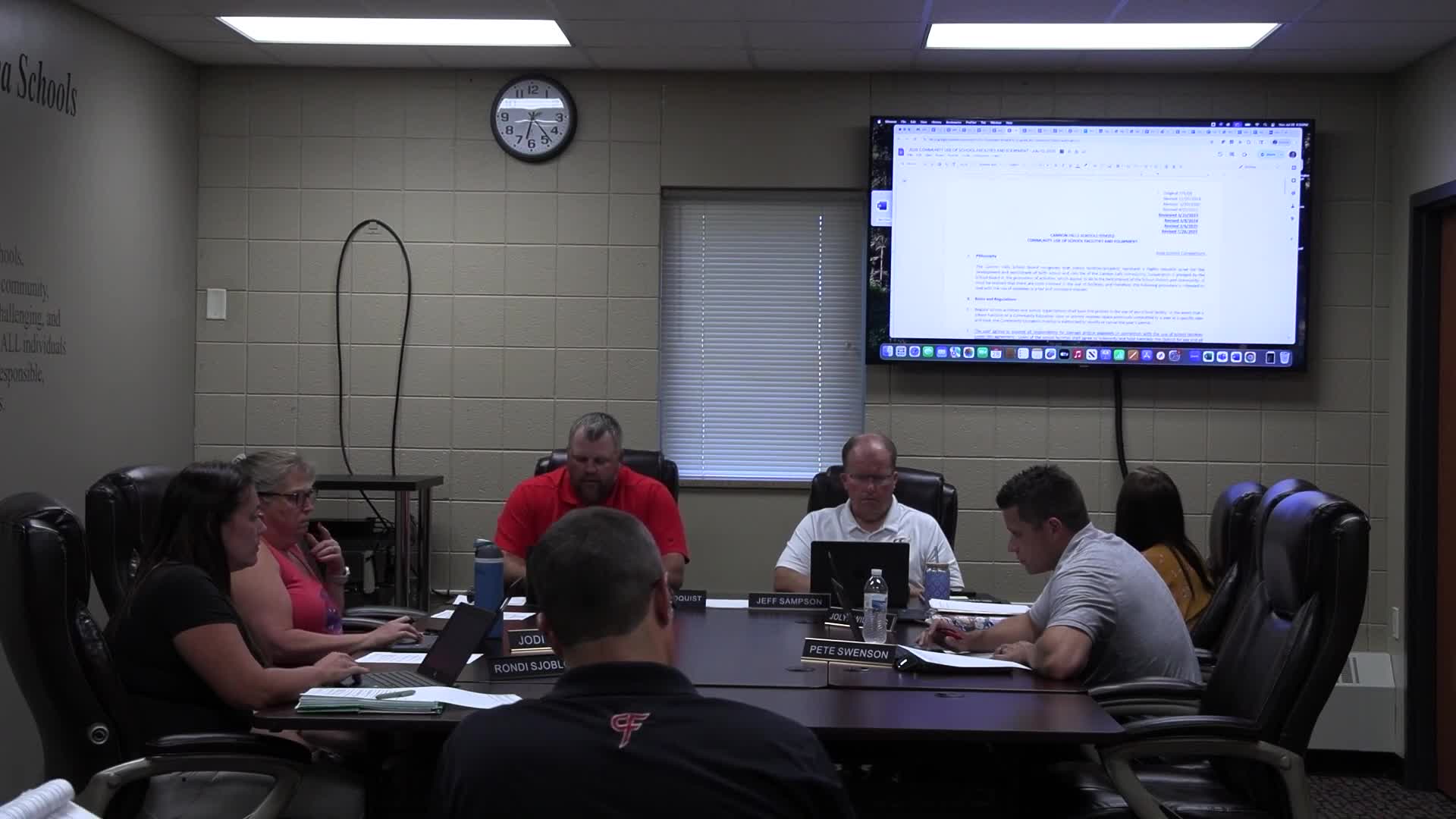 Board updates facility rental policy, consolidates affiliation categories and raises custodial and gym rates