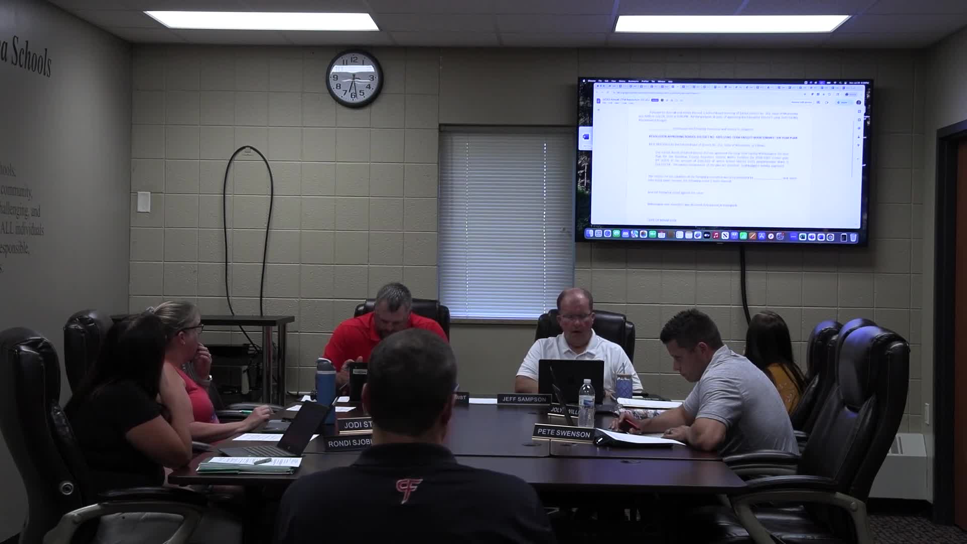 Board approves district and regional 10-year long-term facilities maintenance plans, flags roof project costs