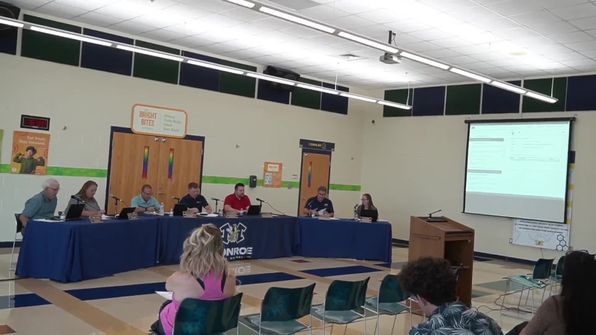 Board approves personnel consent agenda; board member abstains on color guard volunteer appointment