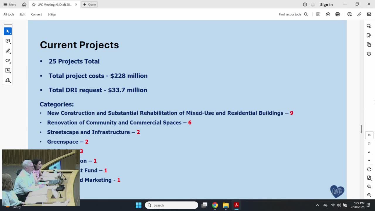 LPC told to cut DRI requests by roughly half; public workshops and sponsor Q&A planned