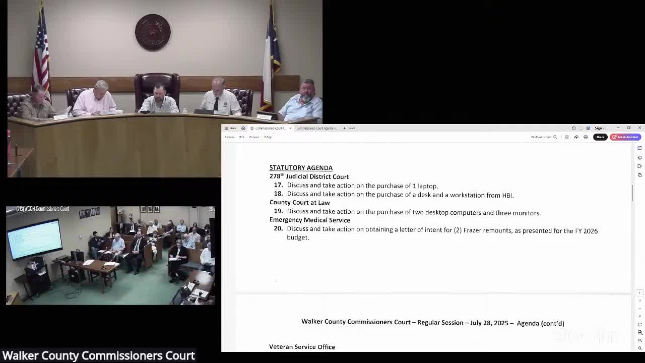 Commissioners discuss EMS staffing, approve transport position study direction and move to secure ambulance remounts