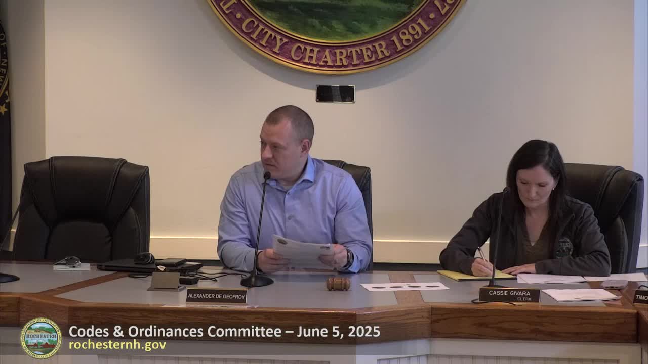 Committee approves sending excavation and pavement-disturbance ordinance amendments to full council