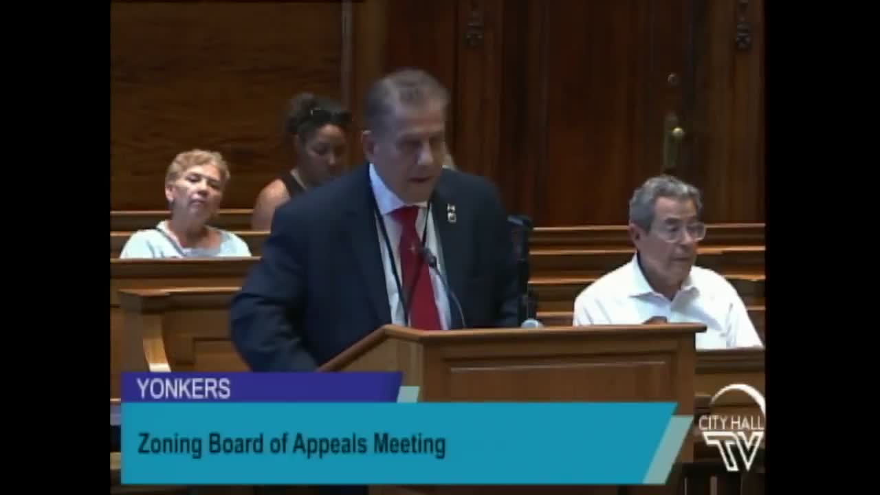 Yonkers residents press ZBA to deny variance for 1999 Central Park Ave. storage project over rock removal and neighborhood impacts