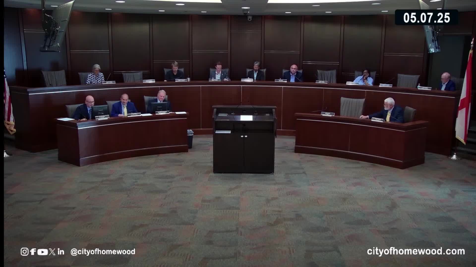 Council approves hiring a municipal court prosecutor; public comments include racial concern