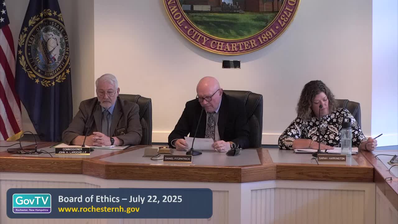 Board of Ethics schedules adjourned hearing Aug. 12 to hear Sandra Keyes matter