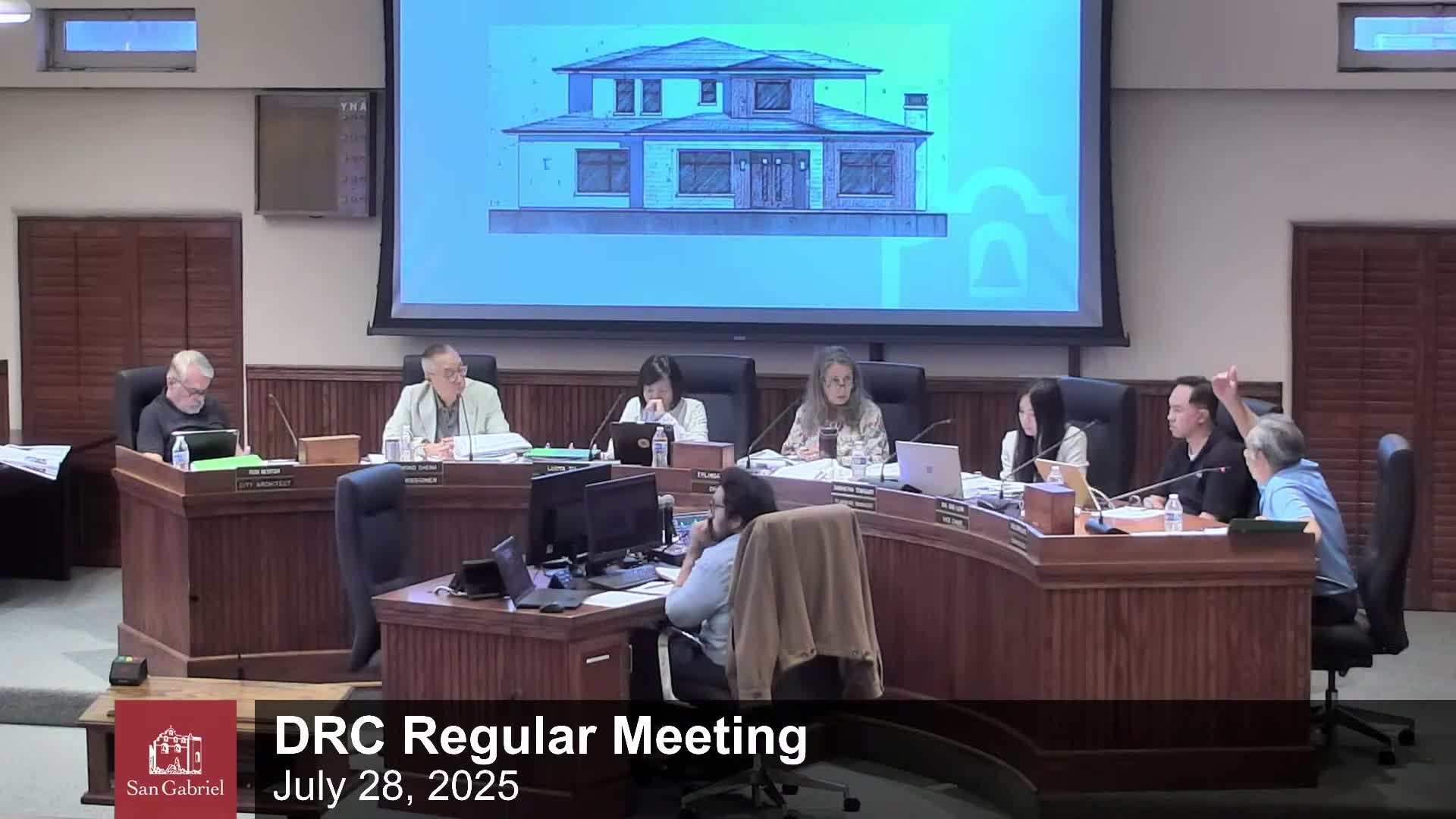 San Gabriel Commissioners Discuss Story Polls and Tree Preservation for New Home Project