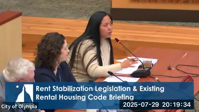 Olympia Council Debates Amendments to Rental Housing Code and Tenant Protections