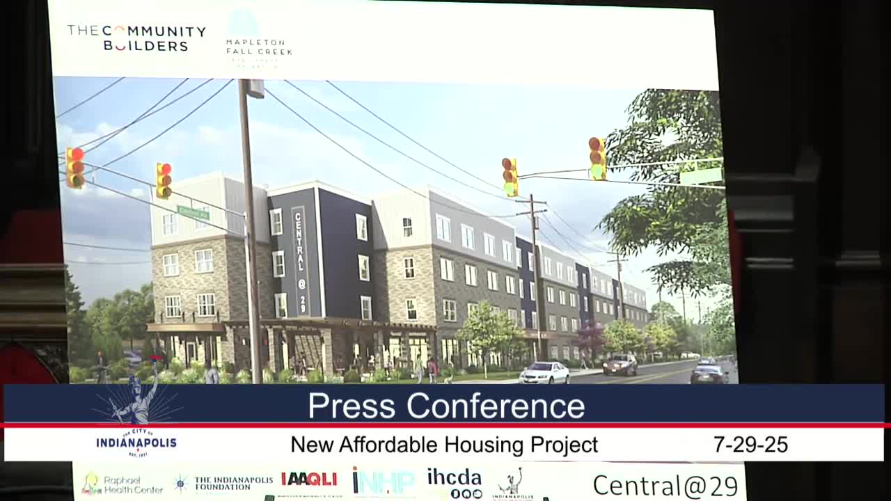 Mayor Hawkes Leads Groundbreaking for Affordable Housing at Central at 20 9 in Indianapolis