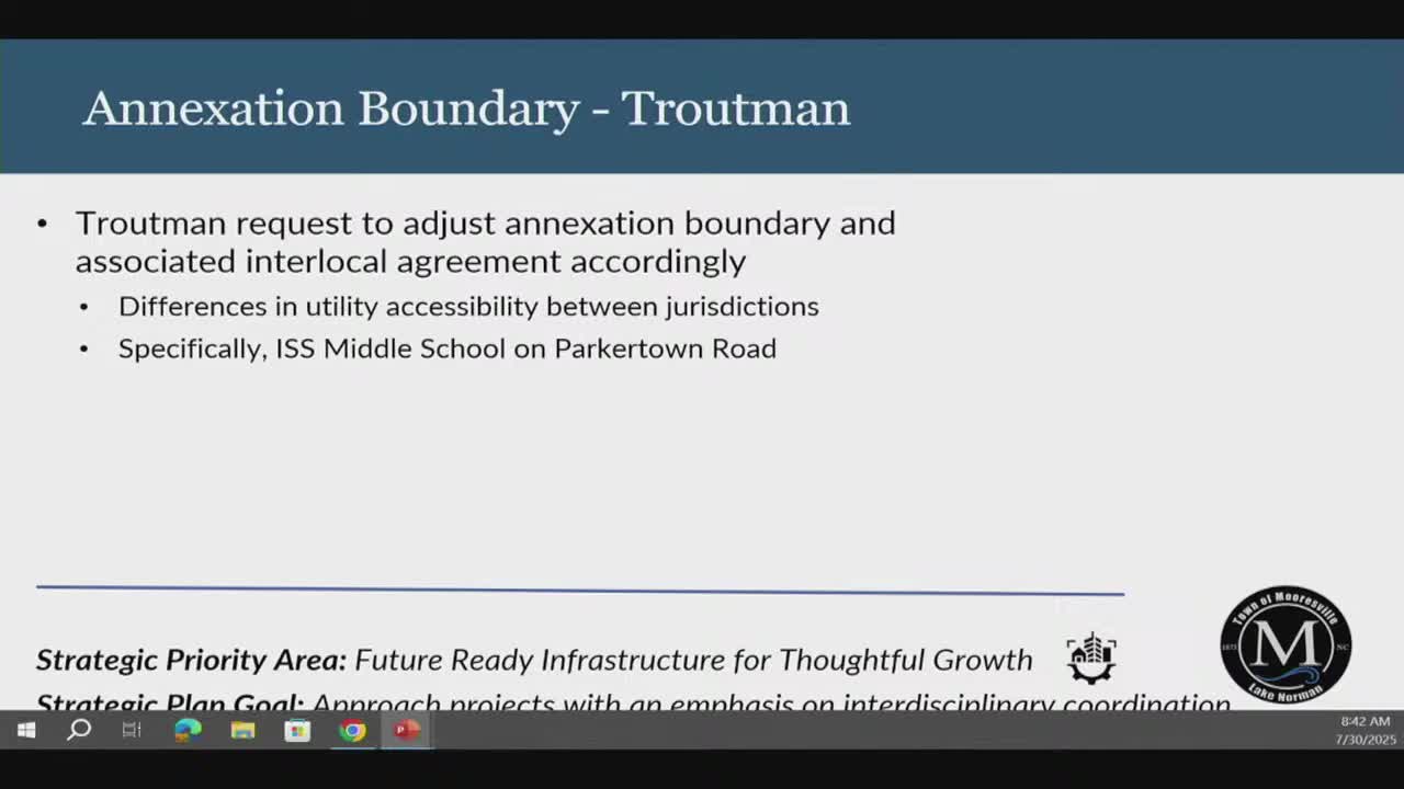 Mooresville Council Approves Annexation of New Middle School and Industrial Site Rezonings
