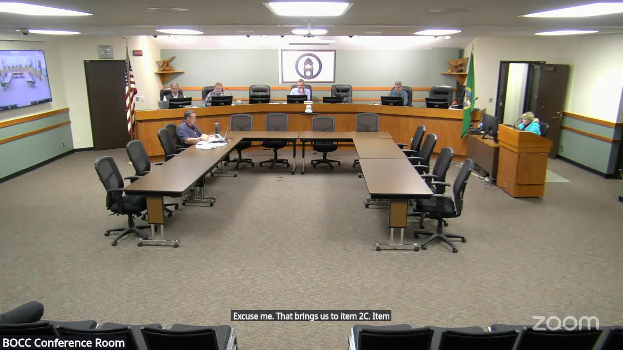 Board renews county agreement with Washington DSHS for adult developmental-disability services ($2.77M)