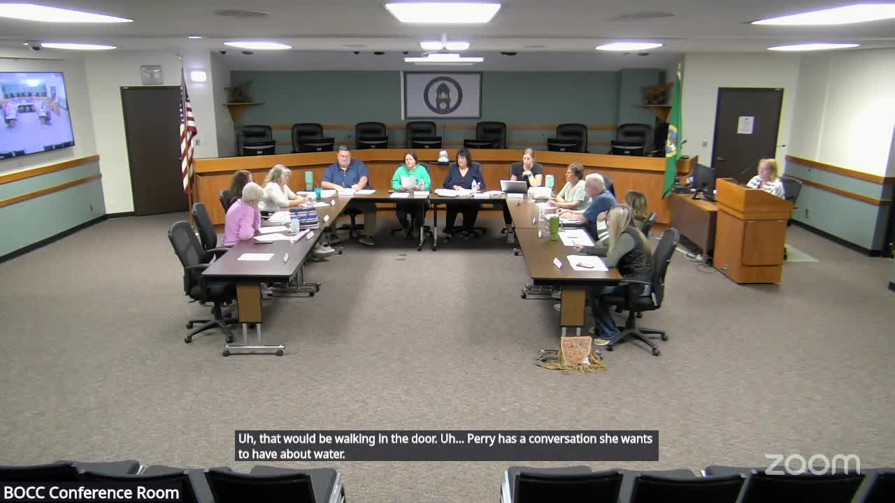 County proposes water distribution and Everbridge sign‑up stations at fair after recent water emergency