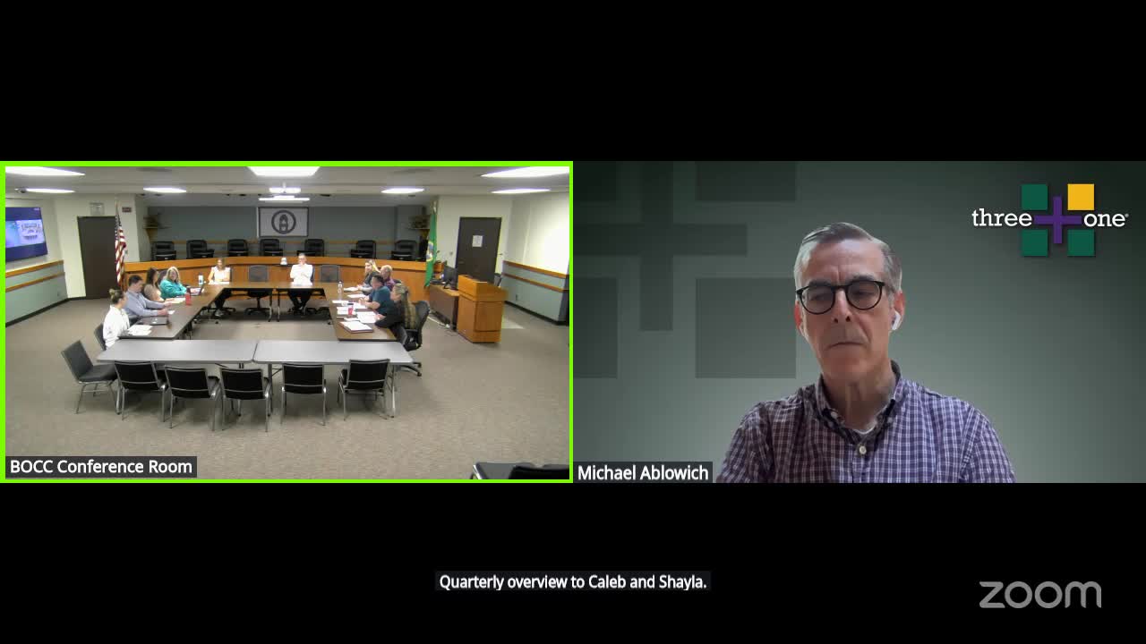 Finance committee hears quarterly investment update; committee notes $4 million callable and LGIP movement