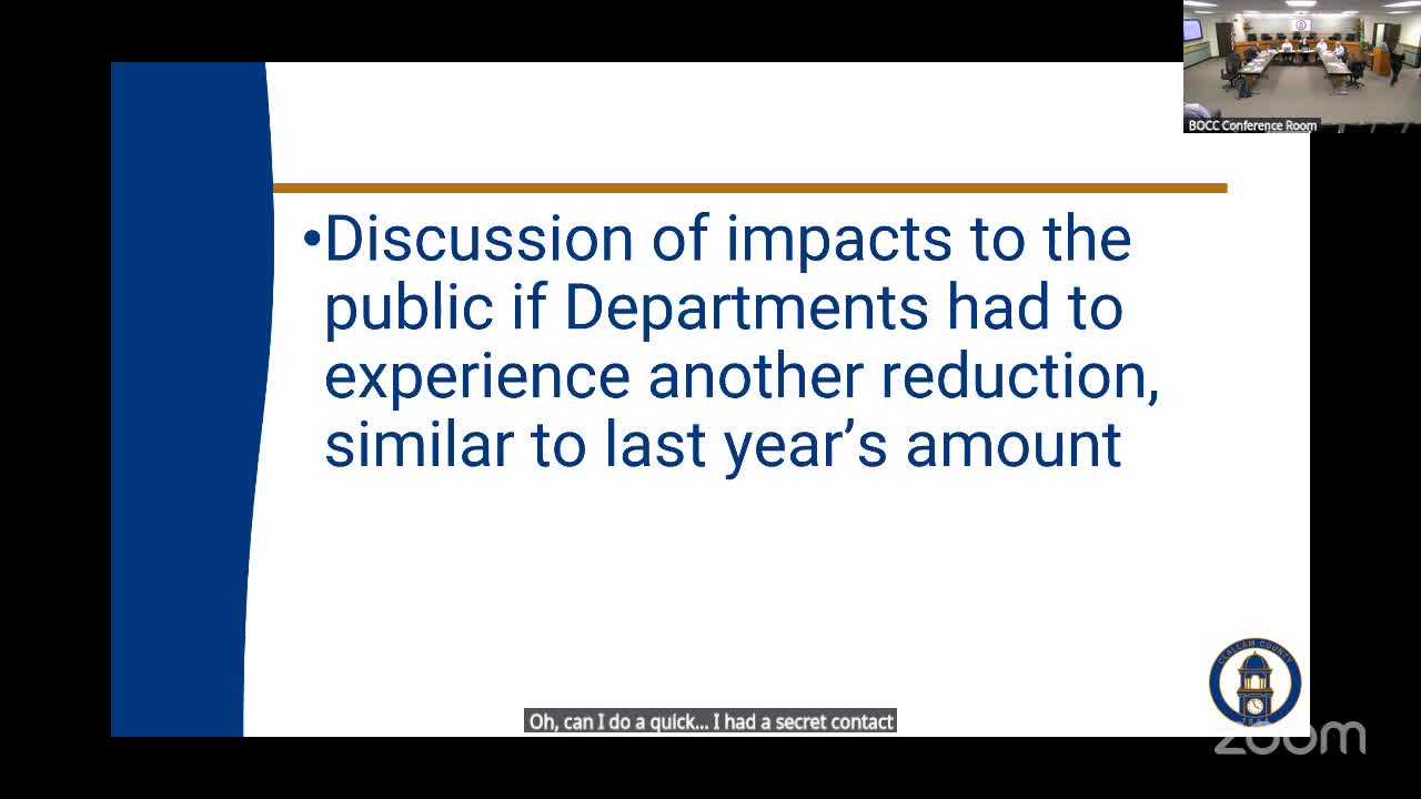Acting sheriff warns another round of cuts would force loss of emergency‑management staff and animal control deputy