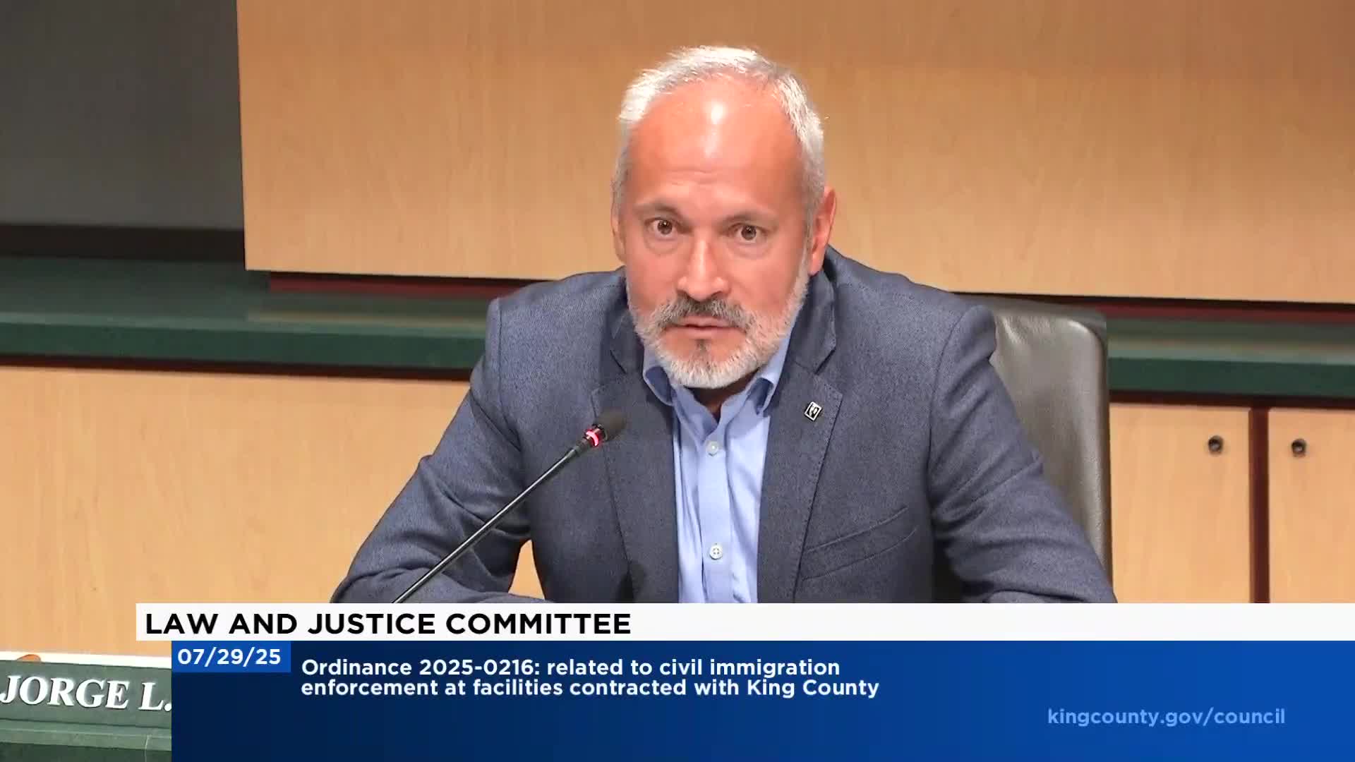 Committee acknowledges report on safety upgrades at King County adult detention facilities