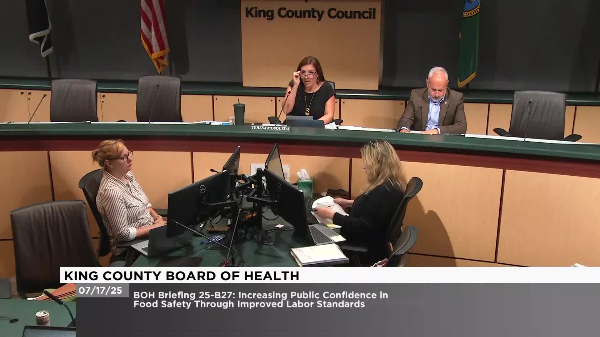 Board of Health hears link between foodborne illness prevention and enforcing restaurant worker labor standards