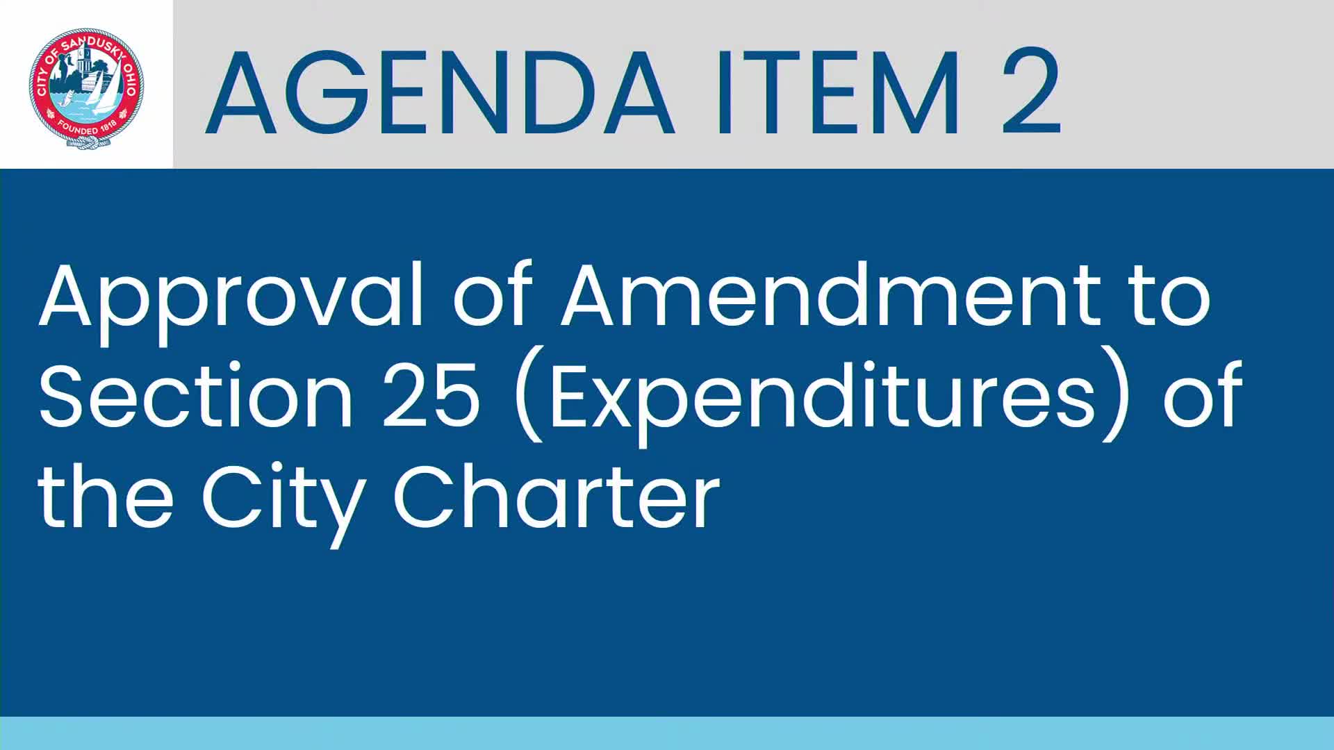 Sandusky commission approves charter amendment language to adjust procurement threshold, removes $77,000 figure