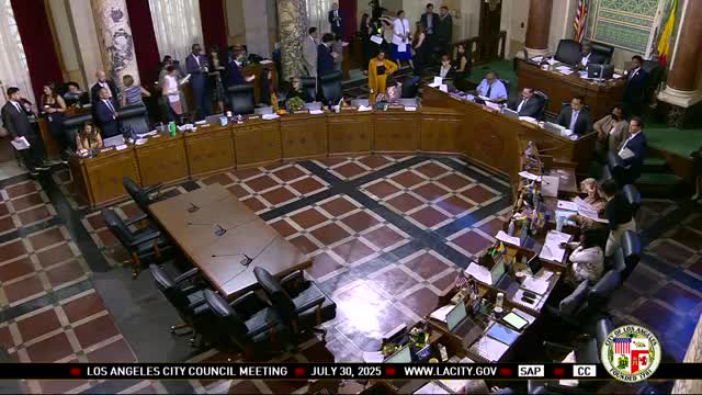 Council Votes 14-0 to Modify Agenda and Honors District 2 Team Member