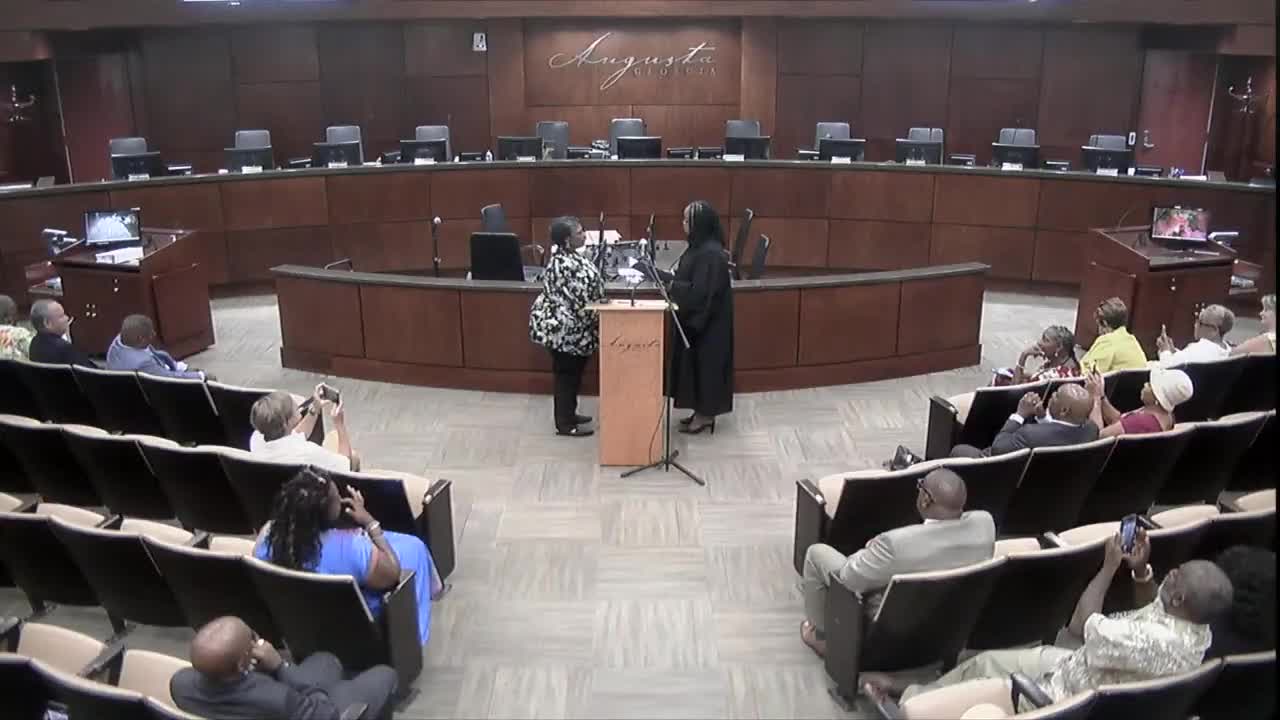 Augusta Employee Tanya Barnhill Turnley Takes Loyalty Oath to Support Constitutions