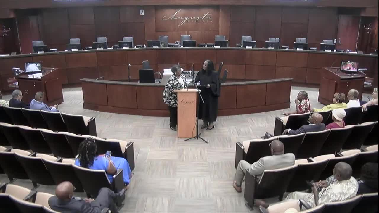 Commissioner Bonner Sworn In to Represent Augusta's District 4 and Announces Nomination