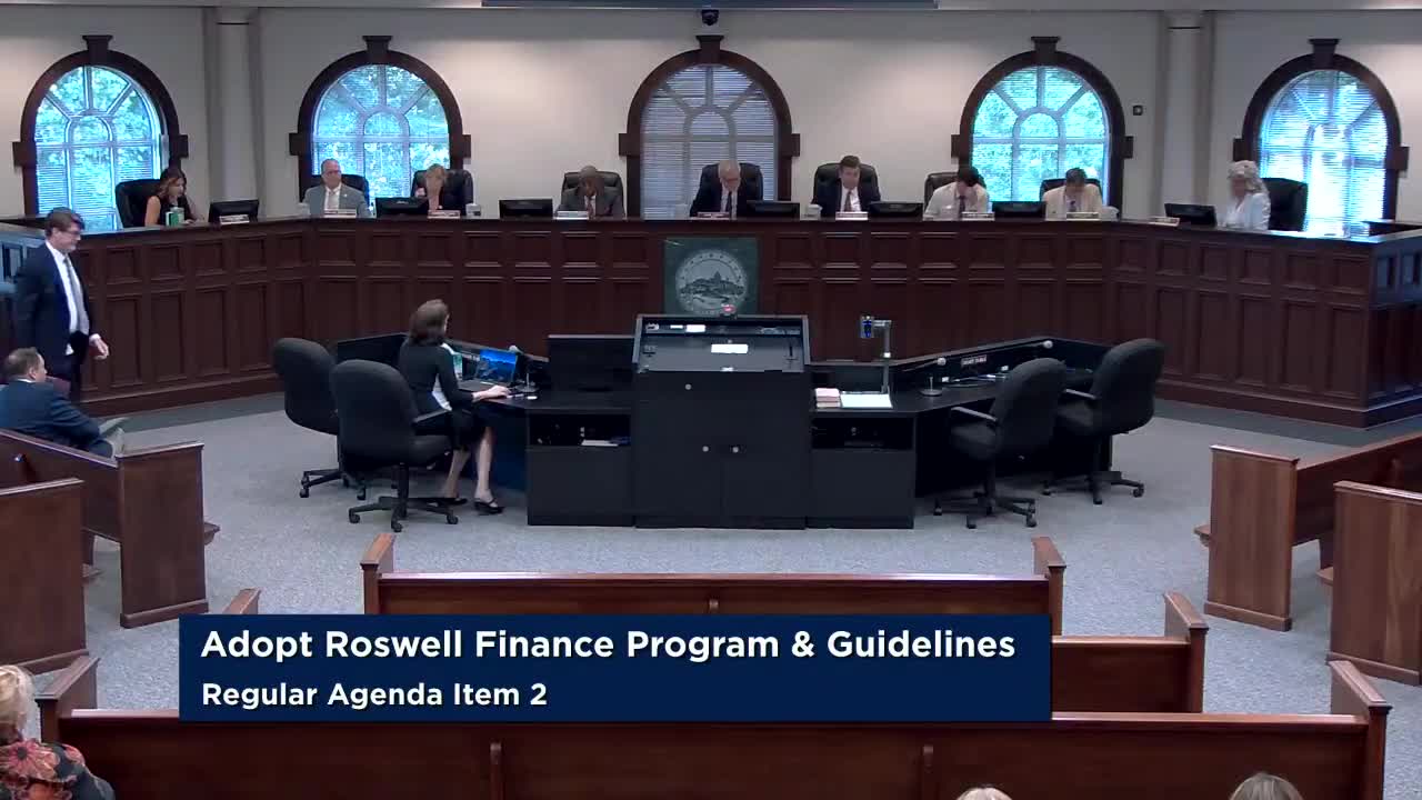 Roswell Council Begins Approval of Development Finance Program Ordinance