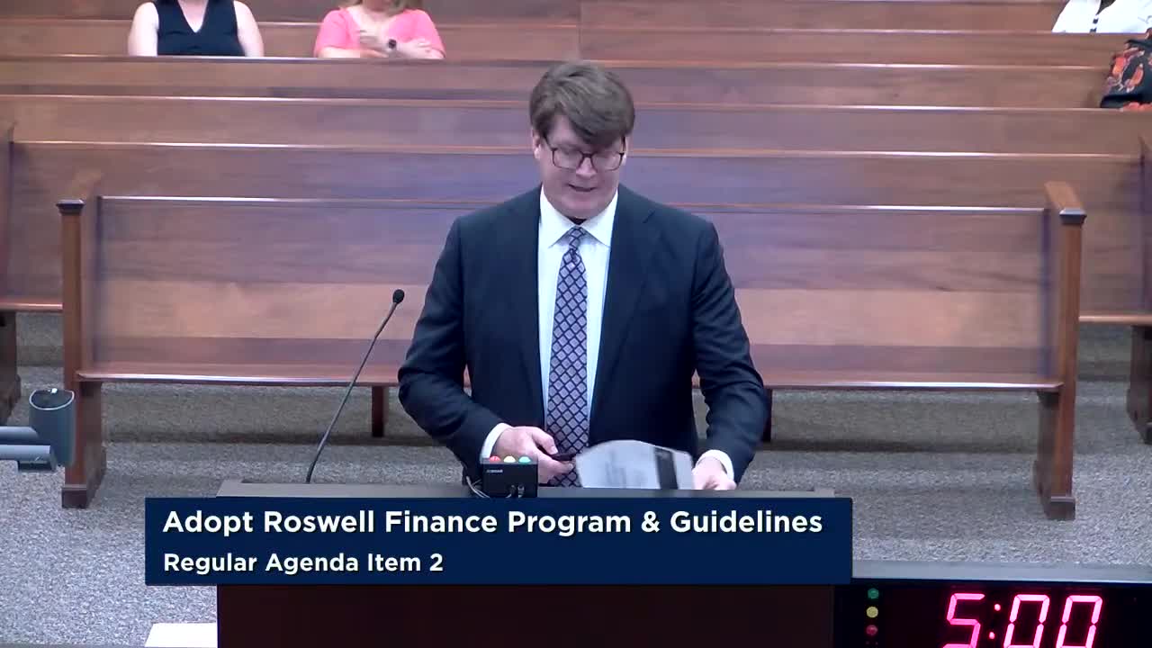 Roswell City Council Advances Hotel Development Financing Program Under CPACE Act