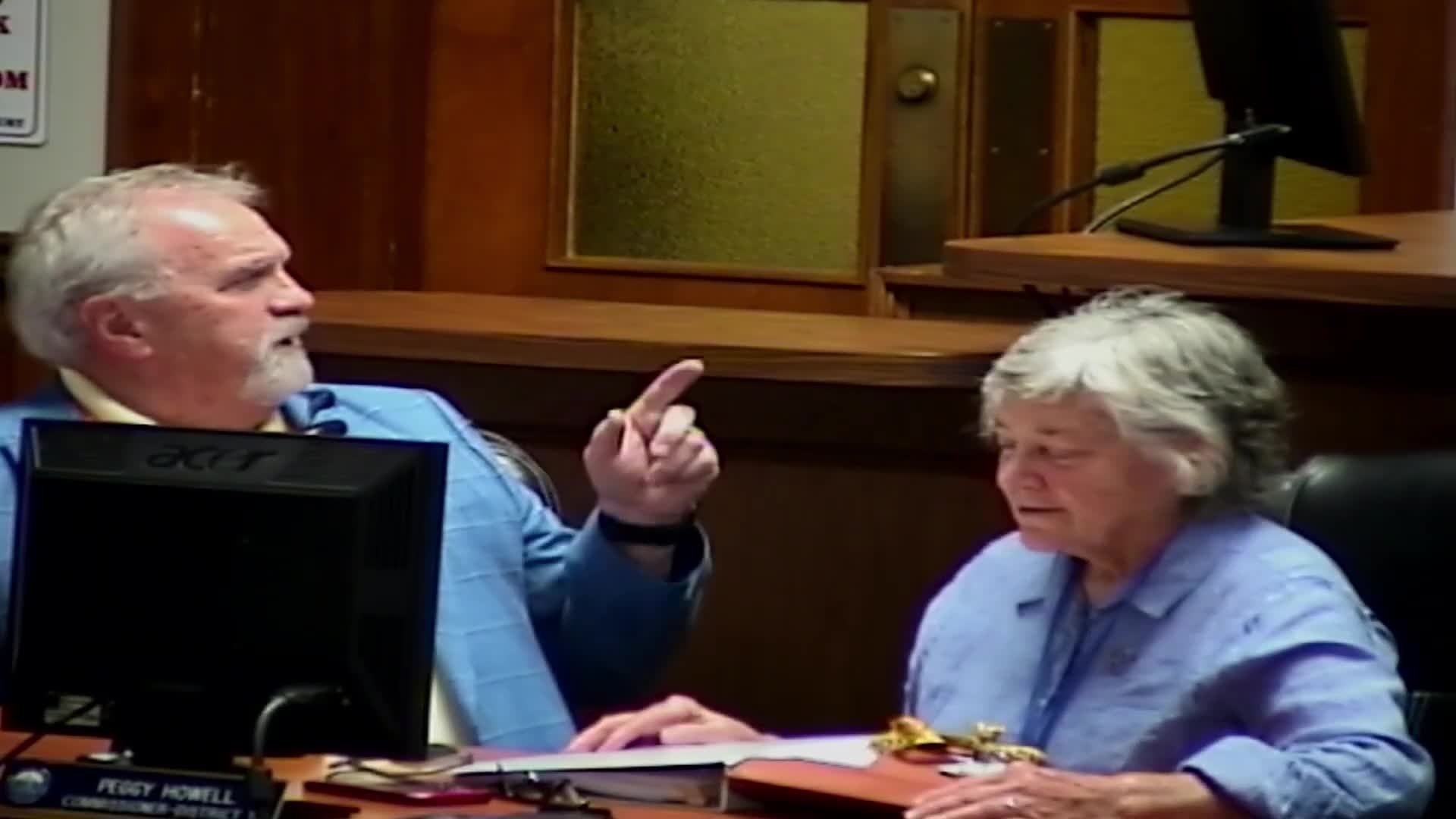 Public services highlights arrival of two automated side-loader garbage trucks and invites commissioners to viewing