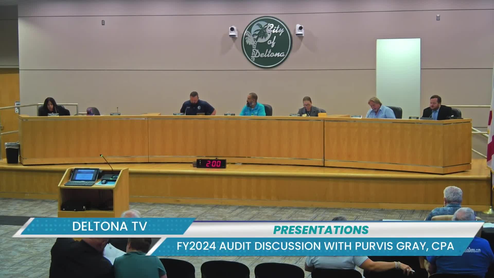 Auditors Tim Westgate and Lori Walker Present Deltona's Clean Fiscal Year 2024 Audit Results