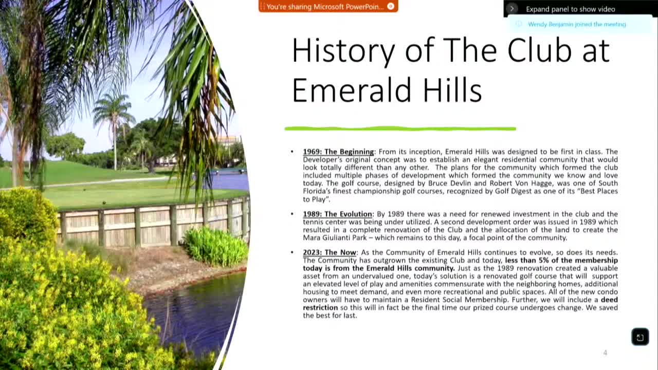 Emerald Hills Plans New Nicholas Golf Course and Clubhouse with Community Input