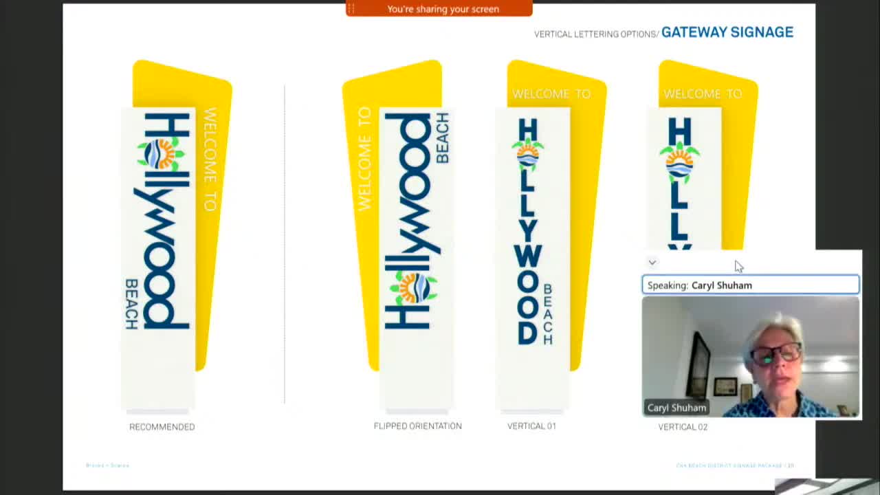 Board Member Biederman advocates for improved signage visibility in Dania Beach