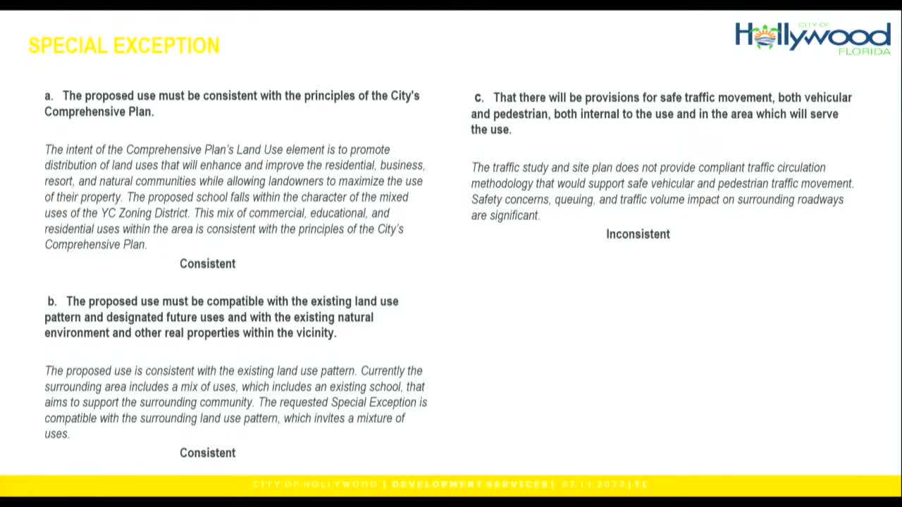City Staff Recommends Approval for New School Amid Traffic and Parking Concerns