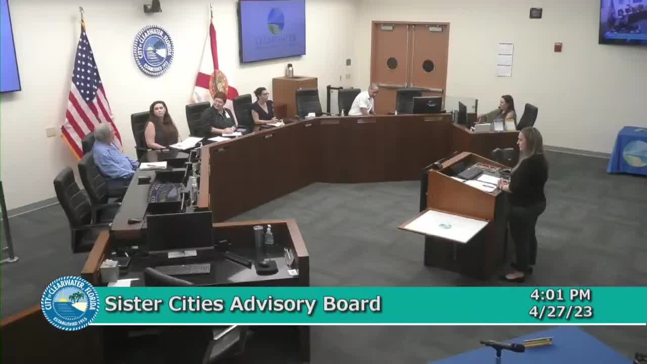 Clearwater Sister Cities Inc honors Candy Hayes for 21 years of dedicated service