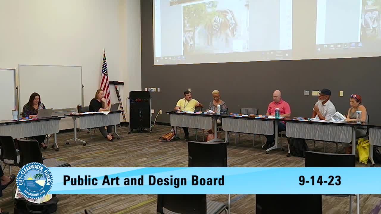 Art Committee Discusses Dolphin and Turtle Designs for 100-Foot Wall