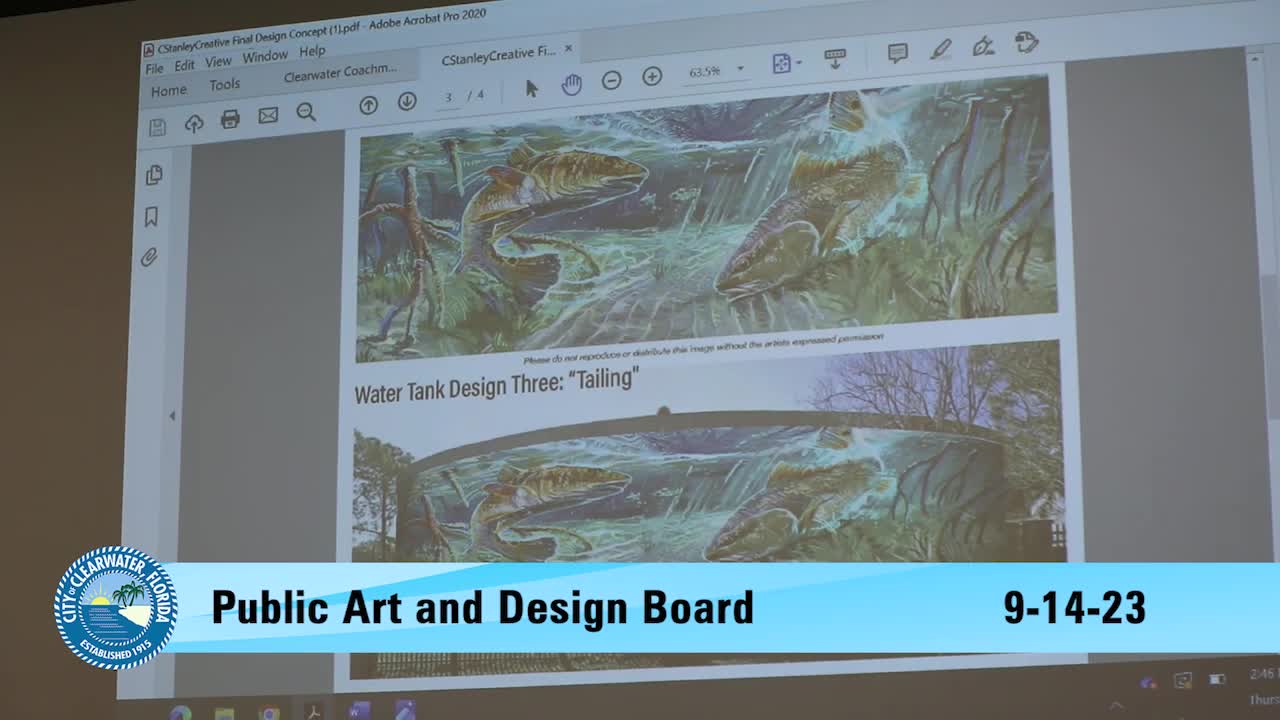 Clearwater Arts Council reviews public art survey results for Coachmen Park