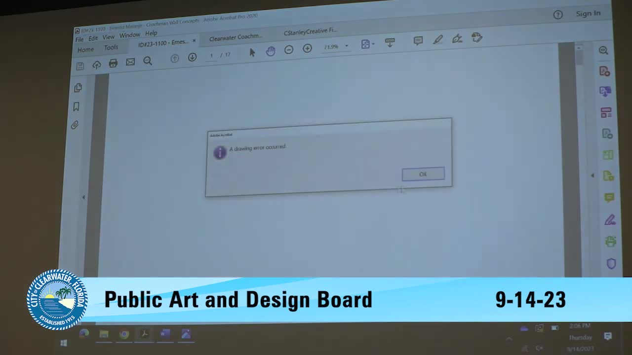 Local Board Approves Butterfly Wings Mural and Discusses Osprey and Tarpon Choices