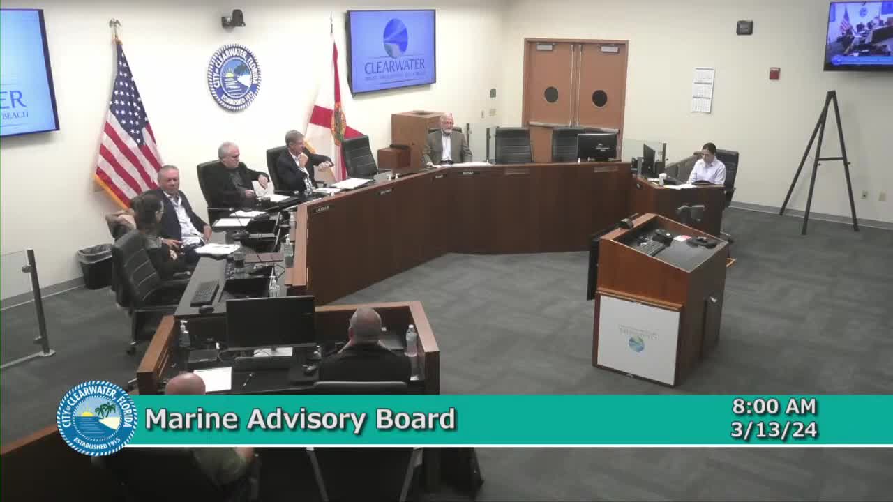 Marine Advisory Board Addresses Clearwater Dock Controversy and Speed Zone Expansion