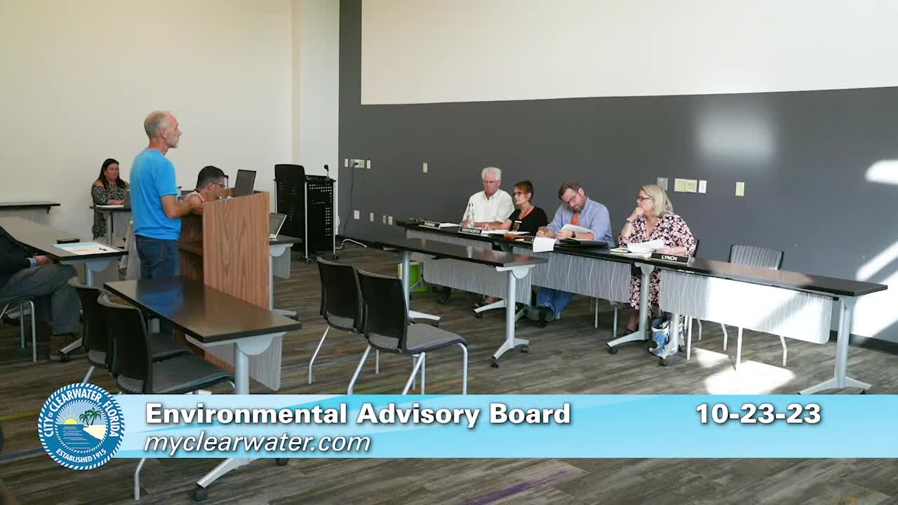 Environment Advisory Board Supports Fertilizer Ban as Legislative Priority in Clearwater