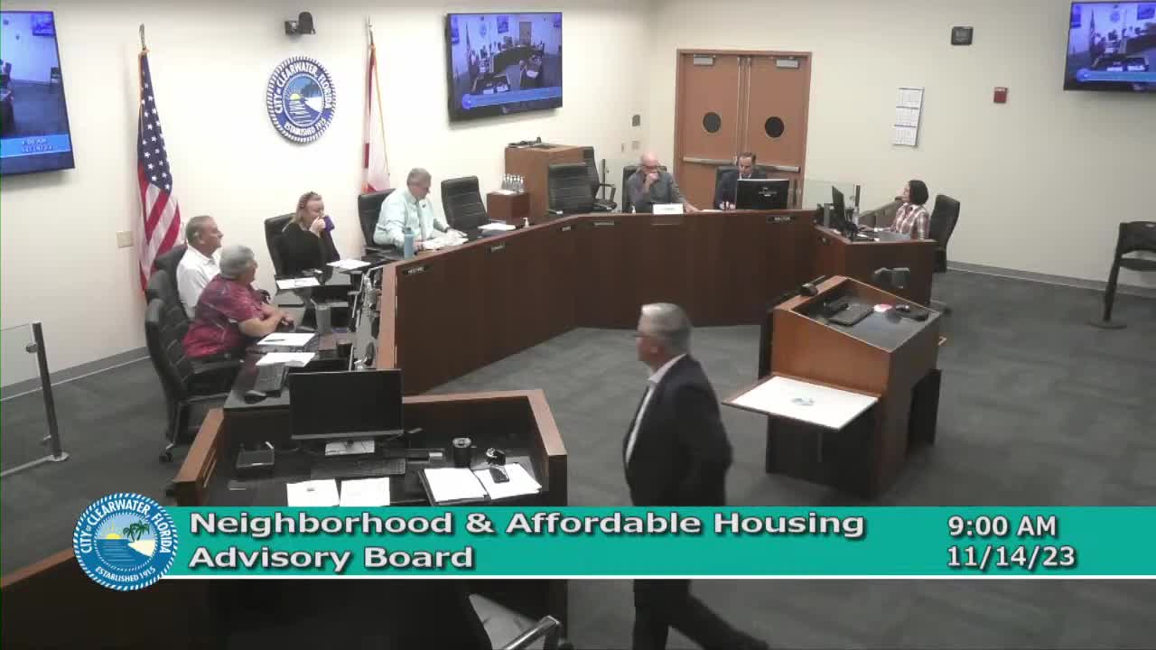 Neighborhood Affordable Housing Advisory Board Holds Final 2023 Meeting in Clearwater