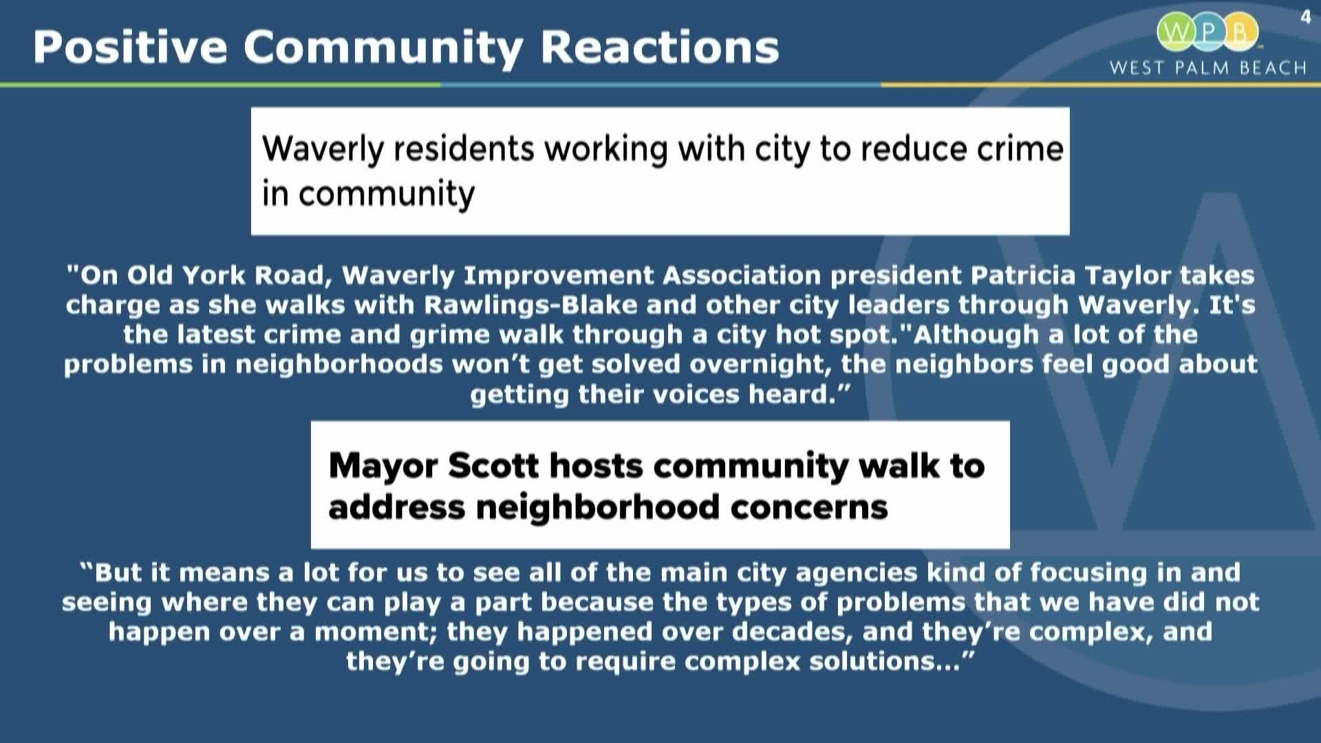 City Officials Propose Coordinated Community Engagement Walks to Address Neighborhood Issues