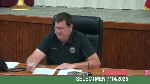 Resident offered to lead volunteer repairs at Elm Street cemetery; selectmen encourage coordination with sexton and town staff