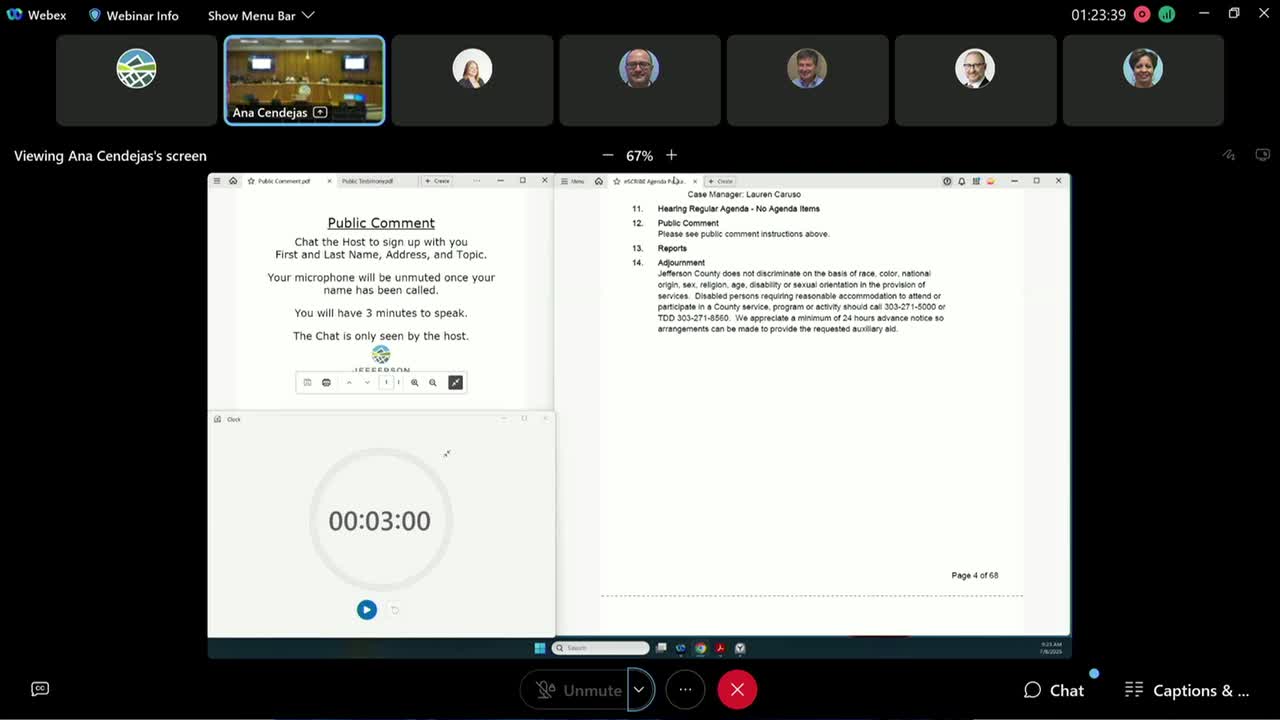 County opens public review for Together Jeffco 2045 drafts; airport noise study open house set July 10