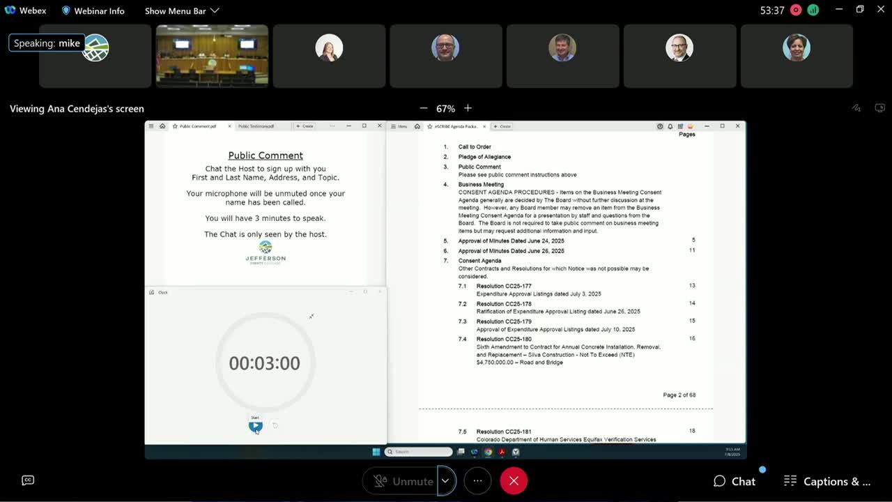 Public commenter raises concerns about open‑space fuel‑reduction contracts and log removal
