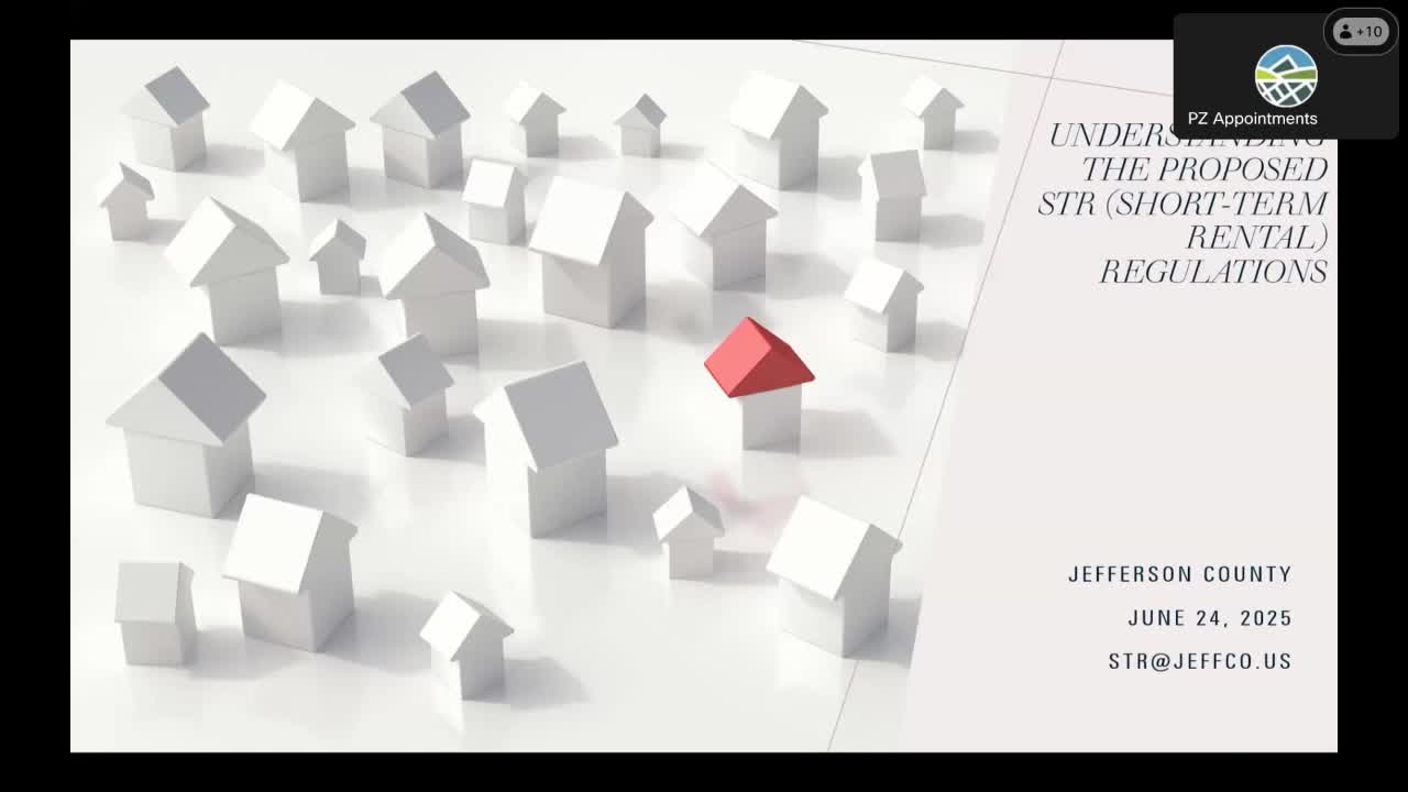 Jefferson County explains draft short-term rental rules: 30-minute local contact, 750-foot investor buffer and new enforcement plan