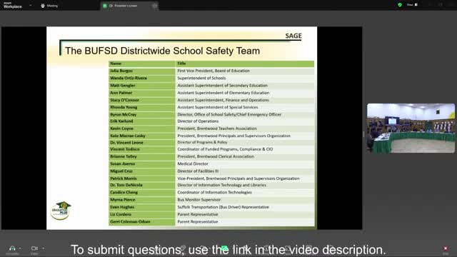 Brentwood officials present expanded district safety plan, post draft for 30-day public review