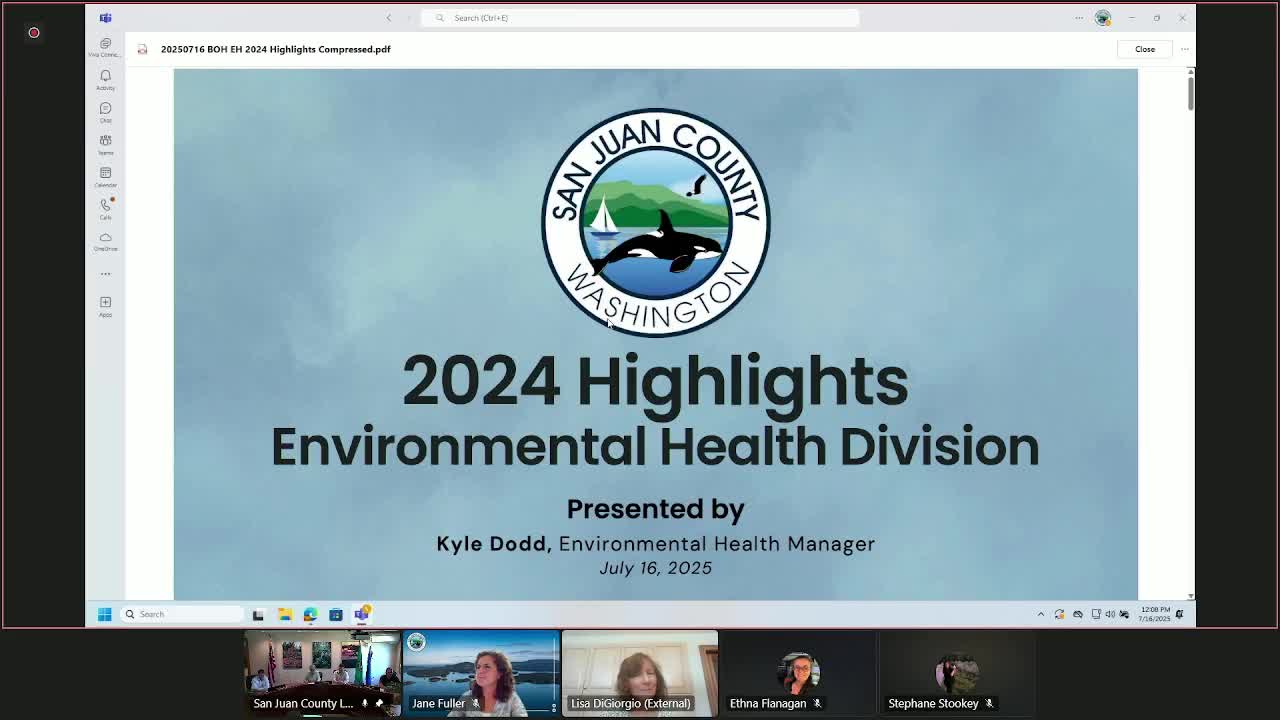Environmental health reports inspections, shellfish monitoring and new air-quality partnership
