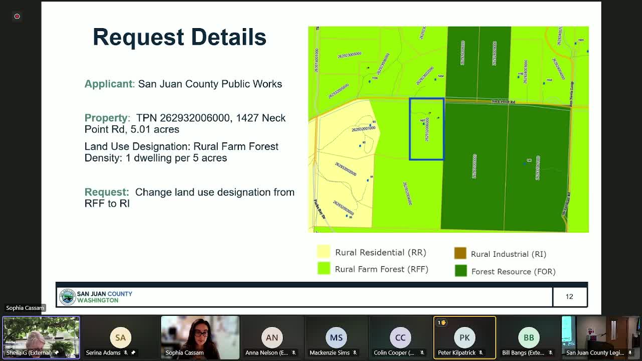 San Juan County reviews Roche Harbor master plan amendment with land use analysis