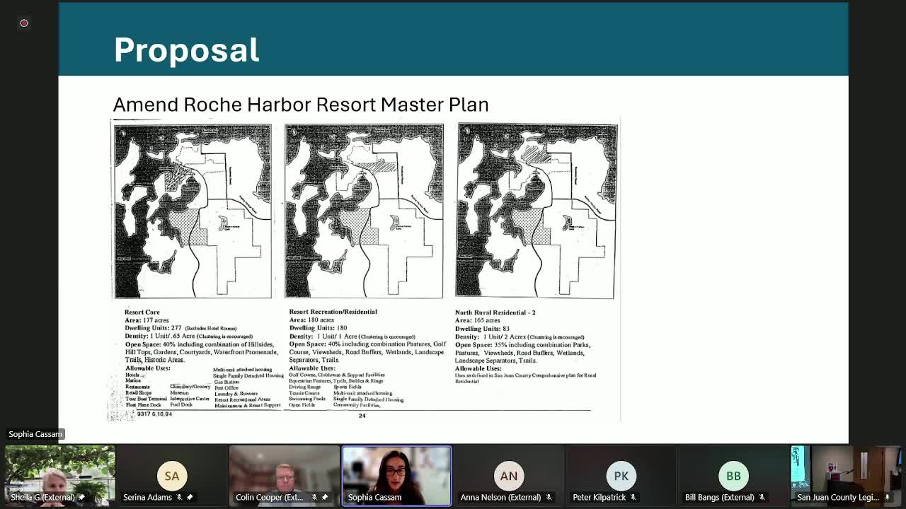 Commission Reviews Roach Harbor Master Plan Amendment for 119 Acres